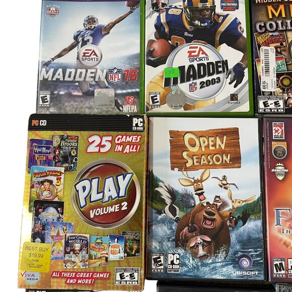 Vintage Video Game & PC CD Collection Bundle - Madden Open Season Fable & More - Picture 2 of 5